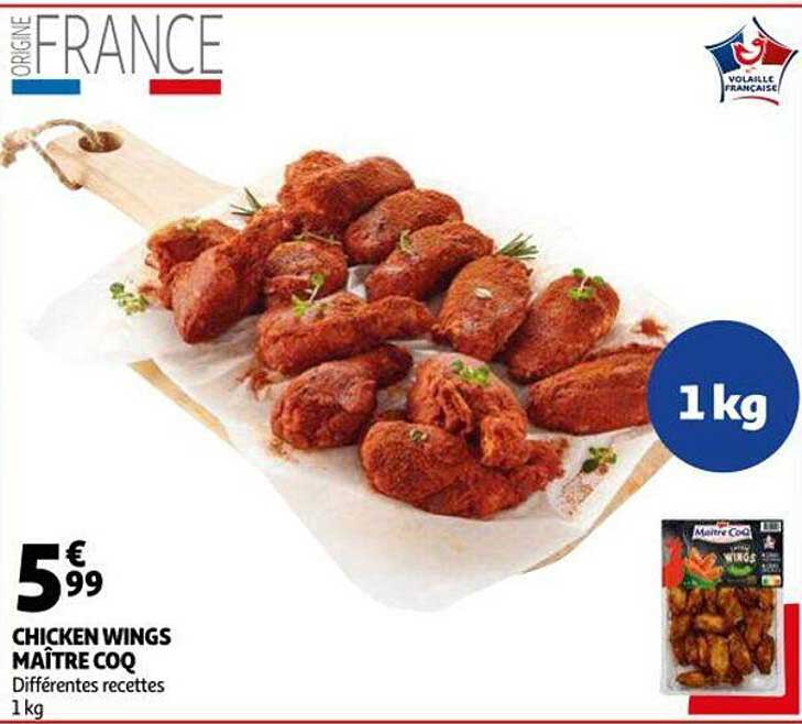 chicken wings maître coq