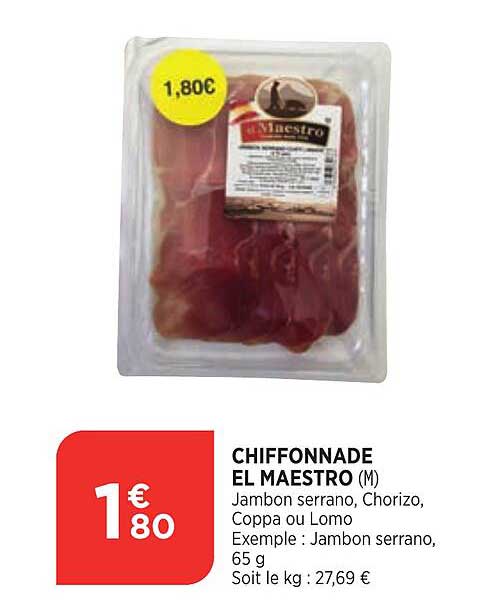 chiffonnade el maestro