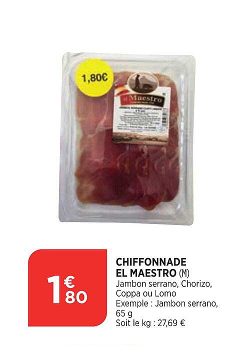 chiffonnade el maestro