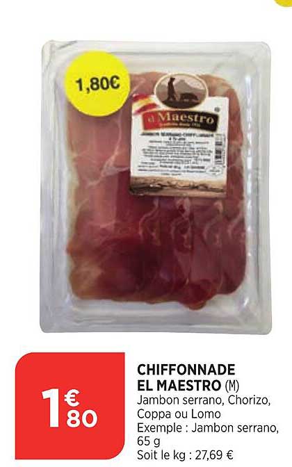 chiffonnade el maestro