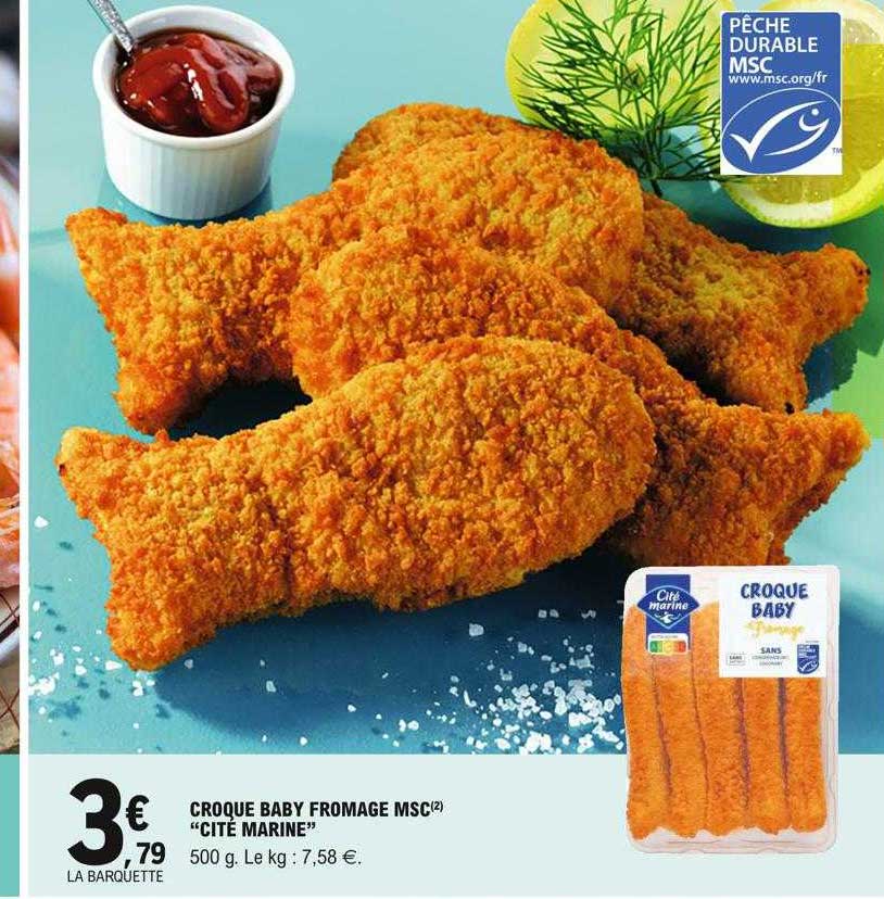 croque baby fromage msc "cité marine"