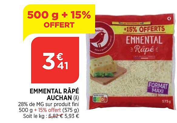 emmental râté auchan