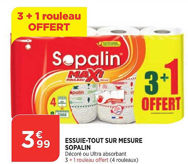 essuie-tout sur mesure sopalin