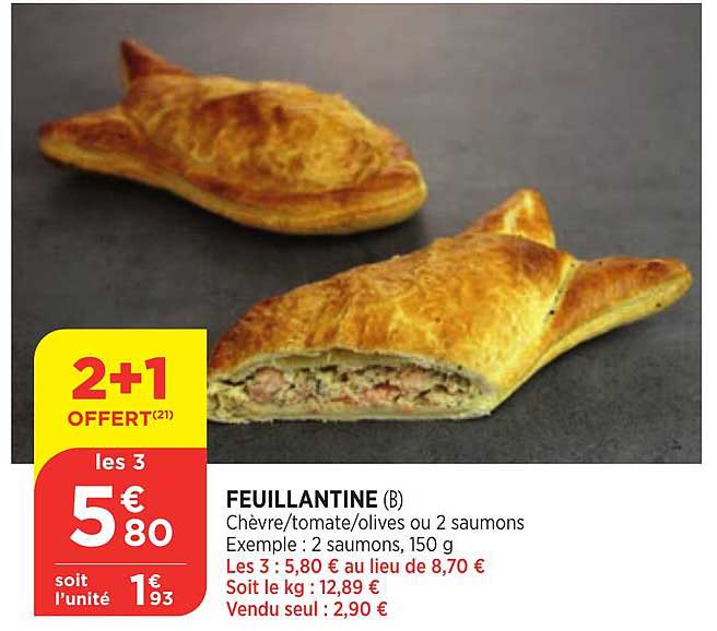 Feuillantine 2+1 Offert