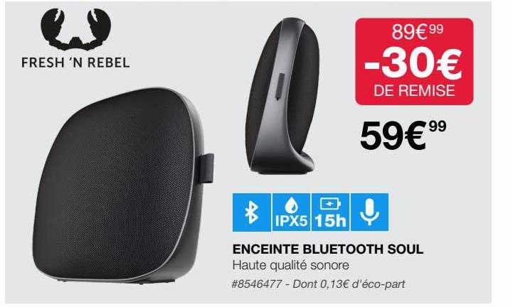 fresh'n rebel enceinte bluetooth soul