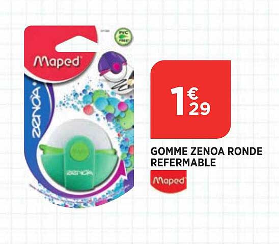 gomme zenoa ronde refermable maped