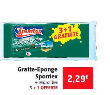 gratte éponge spontex