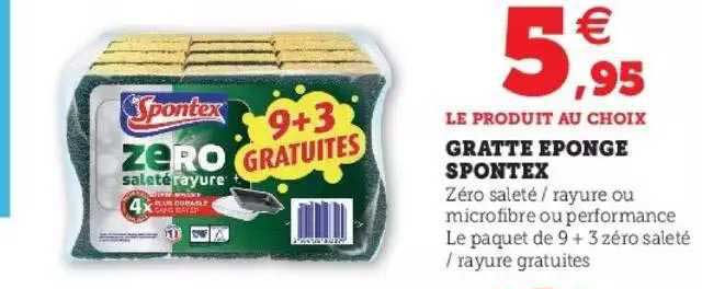 gratte éponge spontex