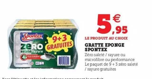 gratte éponge spontex