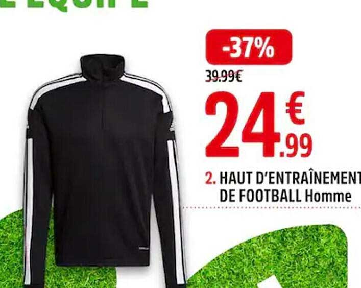 haut d'entraînement de football homme