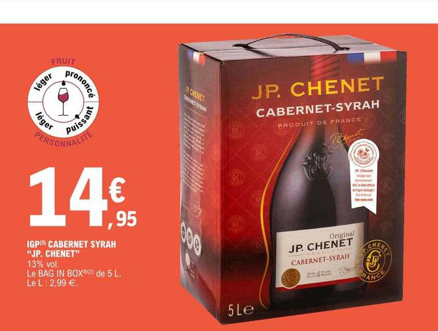 iggp cabernet syrah "jp. chenet"
