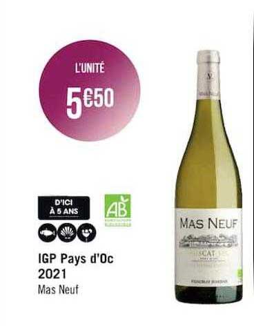 igp pays d'oc 2021 mas neuf
