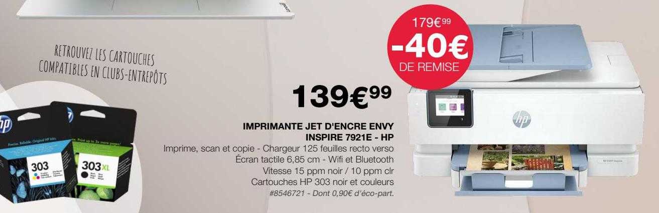 imprimante jet d'encre envy inspire 7921e -hp