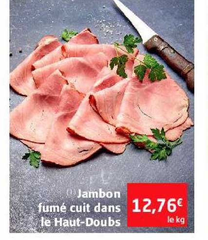 jambon fumé cuit dans le haut-doubs