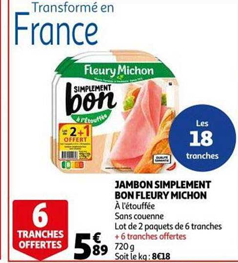 jambon simplement bon fleury michon