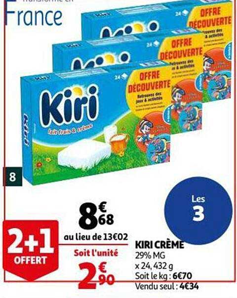 Kir Crème 2+1 Offert