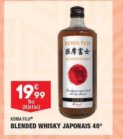 koma fuji blended whisky japonais 40°