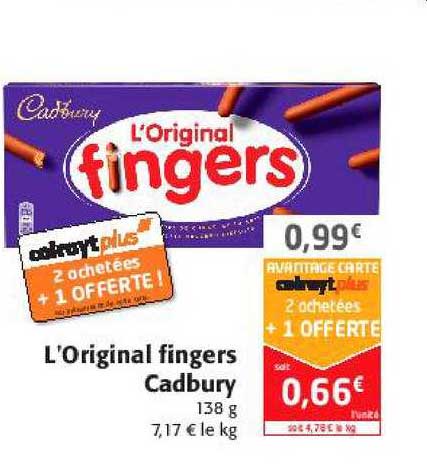 l'original fingers cadbury