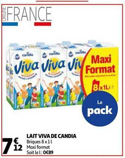 Lait Viva De Candia