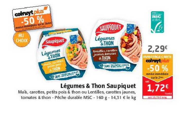 Légumes & Thon Saupiquet