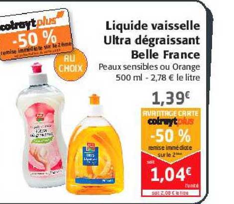 Liquide Vaisselle Ultra Dégraissant Belle France