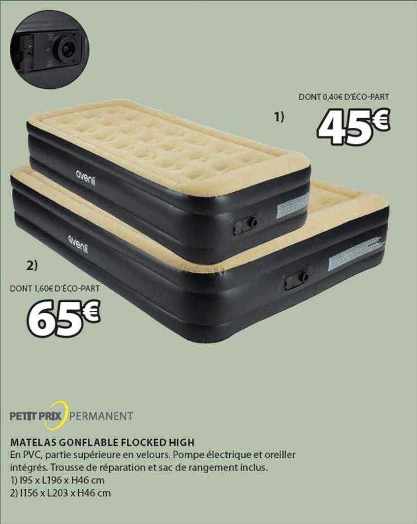 matelas gonflable blocked high