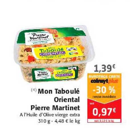 mon taboulé oriental pierre martinet