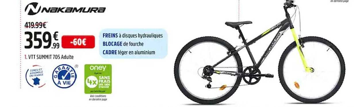 Nakamura Vtt Summit 705 Adulte