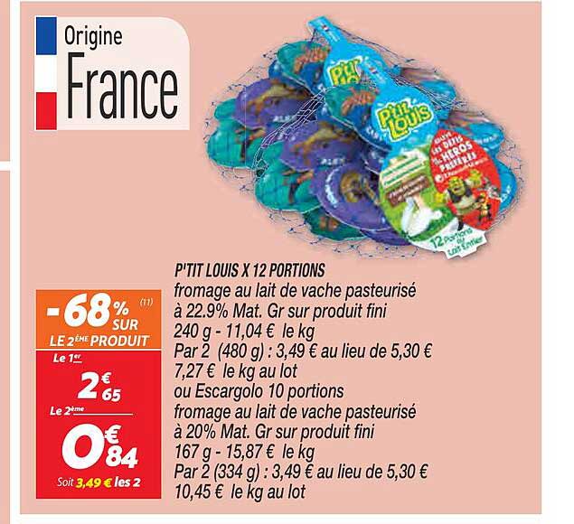 P'tit Louis X 12 Portions