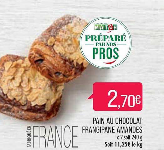pain au chocolat frangipane amandes