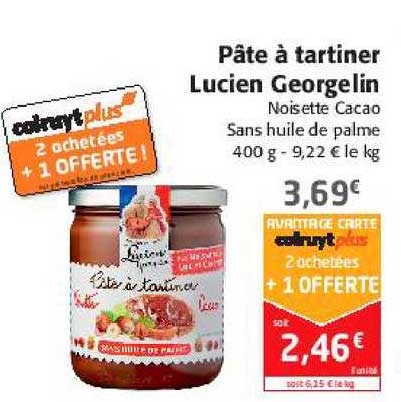 pâte à tartiner lucien georgelin
