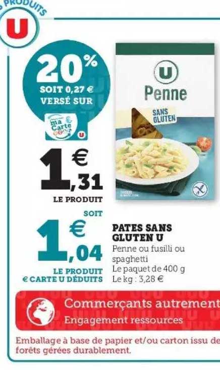pâtes san gluten u