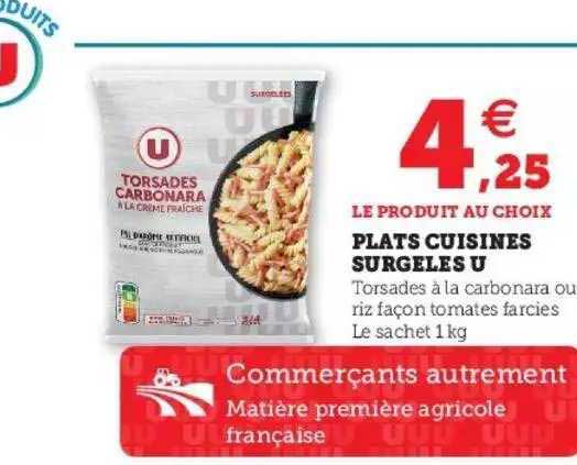 Plats Cuisines Surgelés U