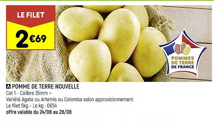 pomme de terre nouvelle