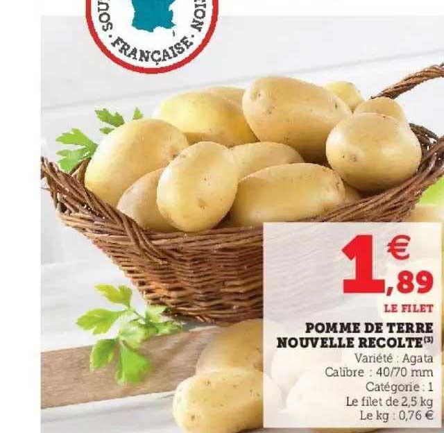 pomme de terre nouvelle recolte