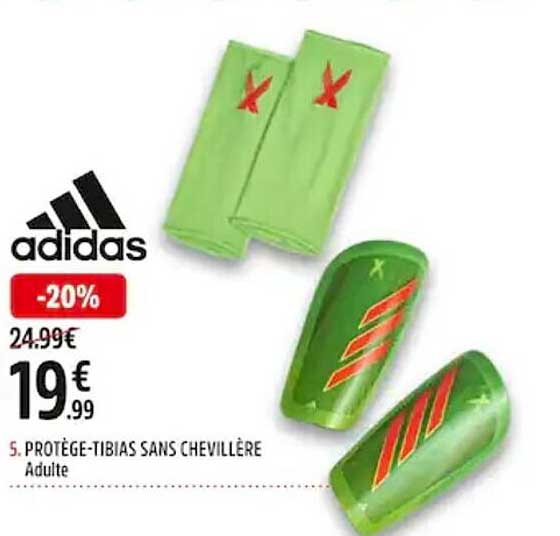 protège-tibias sans chevillère adulte adidas
