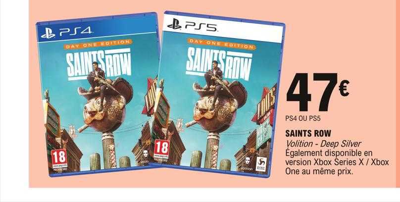ps4 ou ps5 saints row volition - deep silver