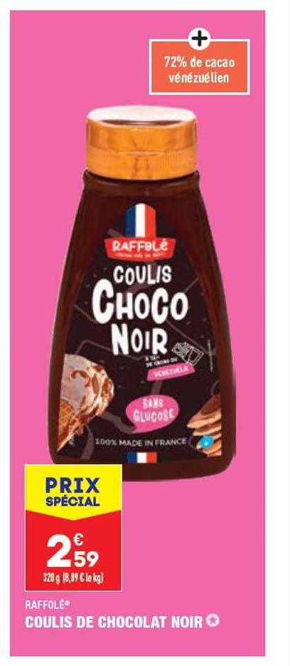 raffolé coulis de chocolat noir