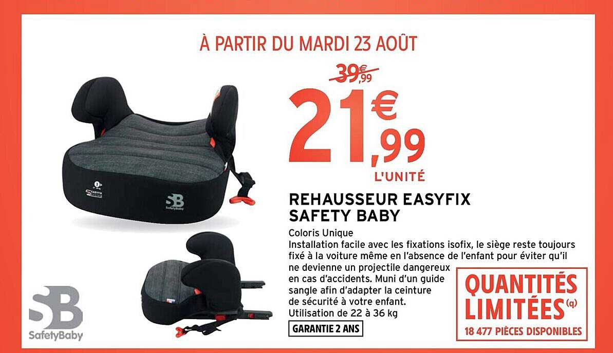 rehausseur easyfix safety baby