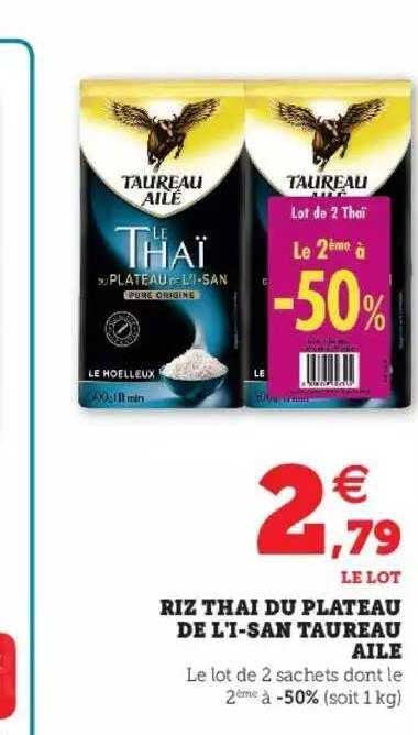 Riz Thai Du Plateau De L'i-san Taureau Ailé