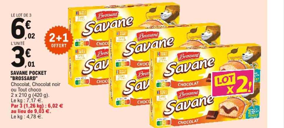 savanne pocket "brossard" 2+1 offert