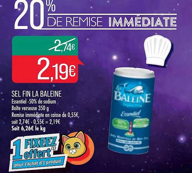 Sel Fin La Baleine 20% De Remise Immédiate
