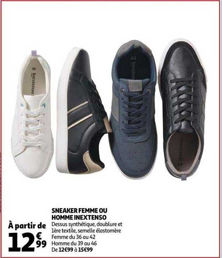 sneaker femme ou homme inextenso