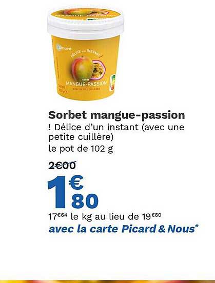 sorbet mangue-passion