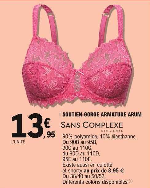 soutien-gorge armature arum sans complexe