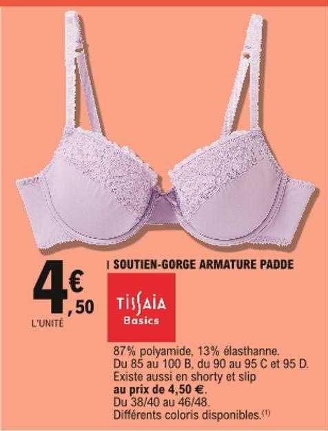 Soutien-gorge Armature Padde Tissaia
