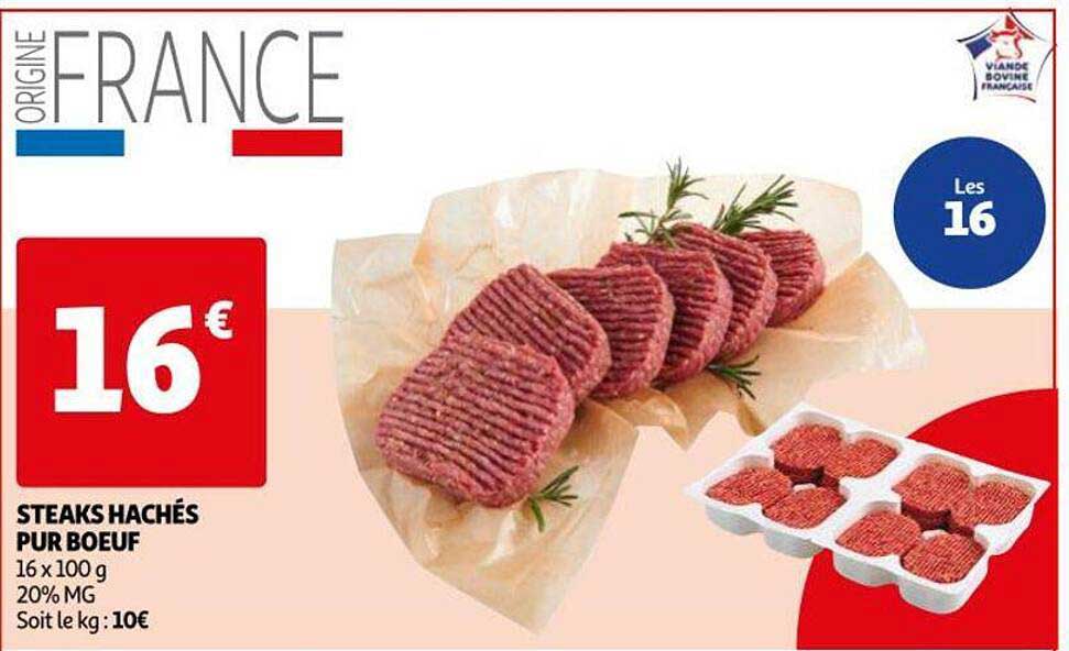 Steaks Hachés Pur Bœuf