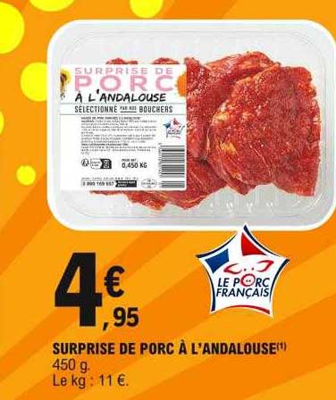 surprise de porc à l'andalouse