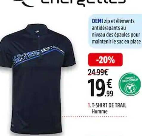 t-shirt de trail homme
