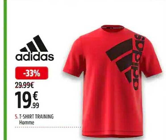 t-shirt training homme adidas